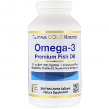  California Gold Nutrition Omega-3  240 