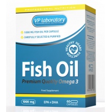 Рыбий жир VPlab Fish Oil 1000мг 60 капсул