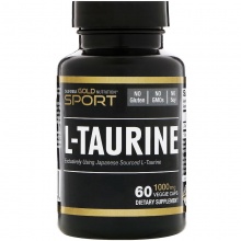 Аминокислота California Gold Nutrition L-таурин 1000 мг 60 капсул