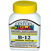 Витамины 21st Century Витамин B-12 110таб