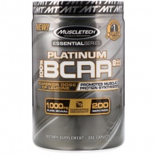 БЦАА MuscleTech Platinum BCAA 8:1:1 200 капсул
