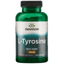 Аминокислота Swanson L-Tyrosine 500 мг 100 капсул