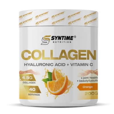 Коллаген Syntime Nutrition Collagen Hyaluronic Acid +Vitamin C 200 гр