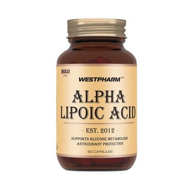 Антиоксидант WestPharm Gold Line Alpha Lipoic Acid 500 мг 60 капсул