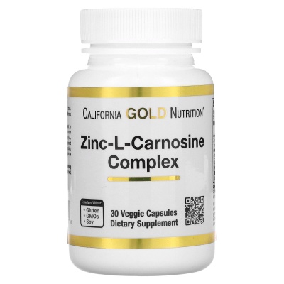Витамины California Gold Nutrition Zinc-L-carnosine Complex 30 капсул