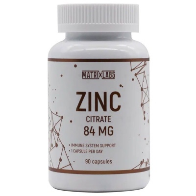  Matrix Labs Zinc Citrate 84  90 