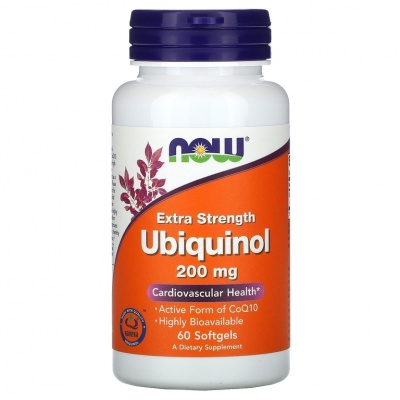 Антиоксидант NOW Ubiquinol 200 мг 60 капсул
